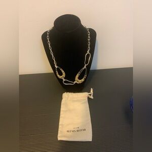 Alexis Bittar Gold and Silver Asymmetrical Necklace